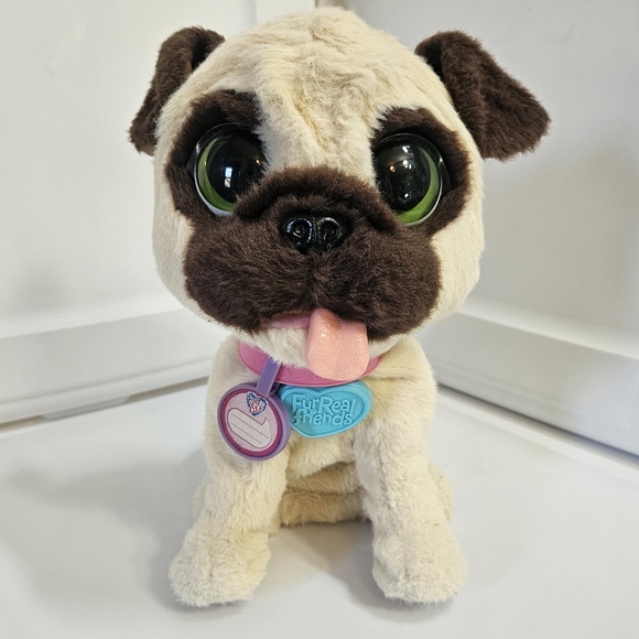 FurReal Friends 2014 Hasbro JJ My Jumpin' Pug Interactive Motion Plush Dog Works - Picture 1 of 9